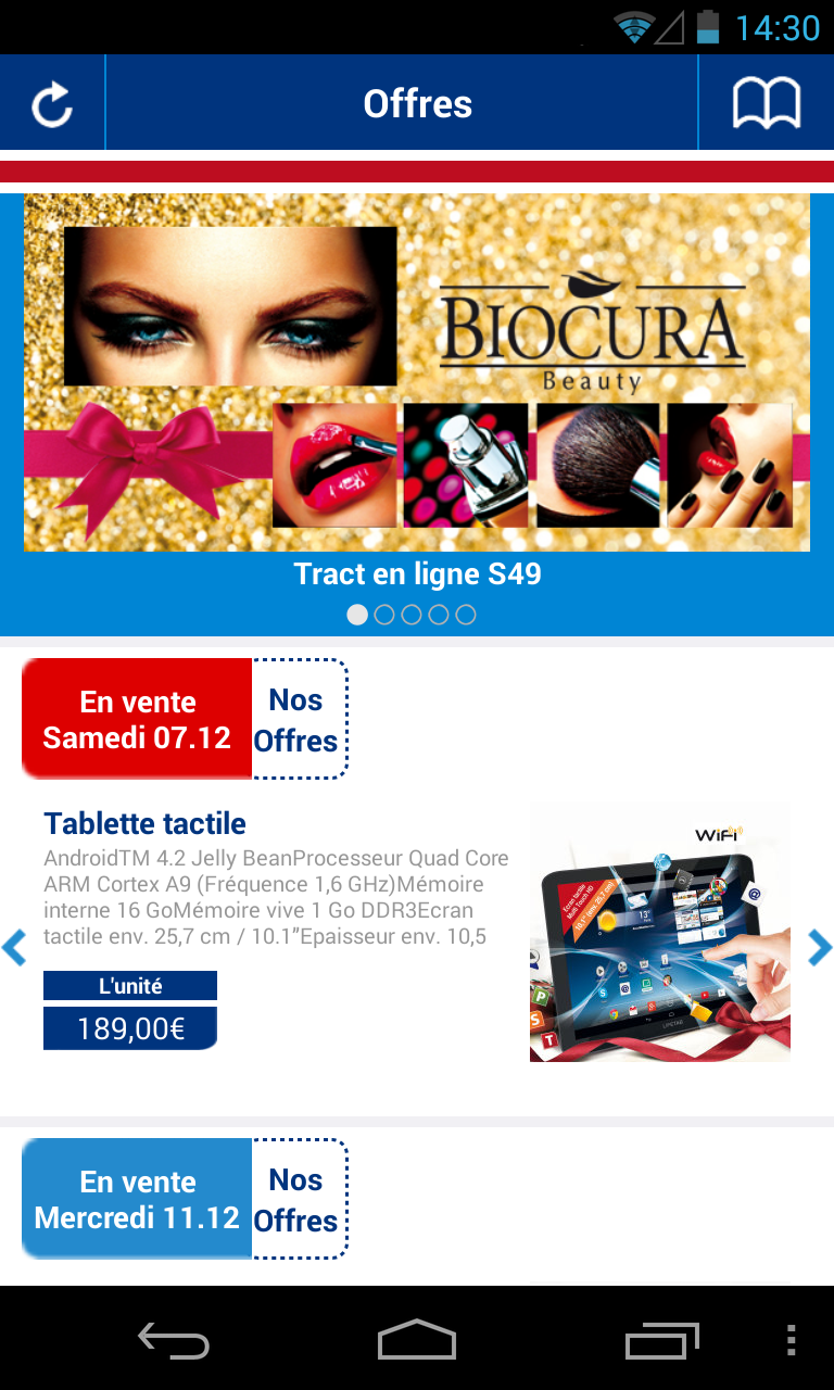 Android application ALDI France screenshort