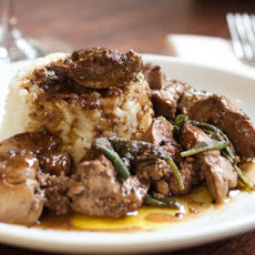 Pan-Seared Chicken Livers With Risotto Sartù