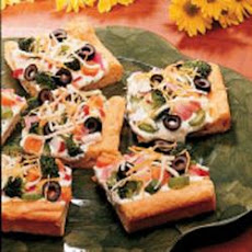 Cold Vegetable Pizza