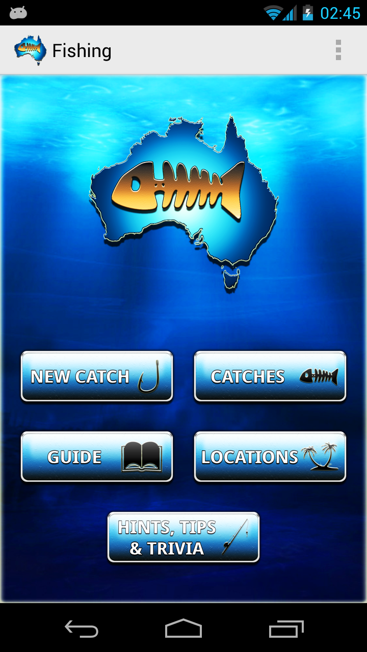 Android application The Australian Fishing App screenshort