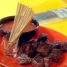 Steak Bites with Bloody Mary Dipping Sauce