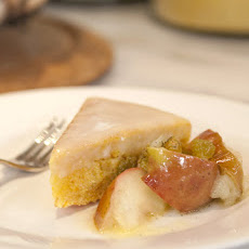 Orange-Yogurt Cake with Baked Apple