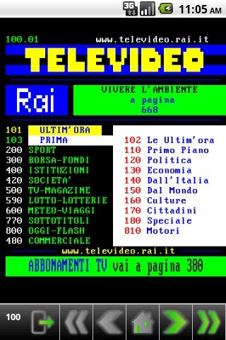 Droid Televideo