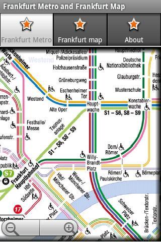 法兰克福地铁运行图 法兰克福地图