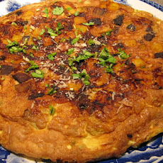 Savory Squash and Mushroom Frittata with Jalapeno and Cinnamon