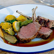 Herb-Crusted Rack of Lamb with Gremolata Pesto