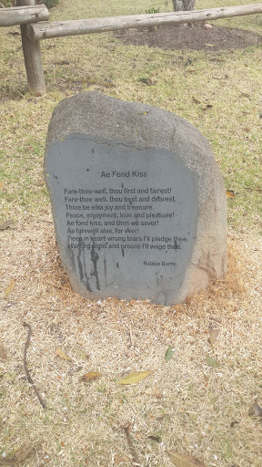 Burns Fond Kiss Memorial Stone