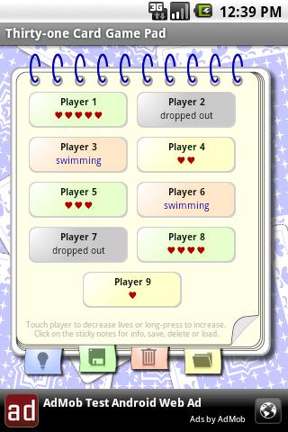 【免費紙牌App】Thirty-one Card Game Pad-APP點子