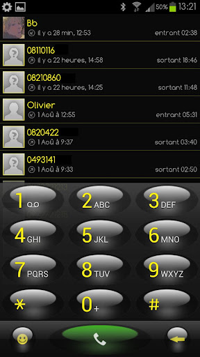 exDialer Gold Theme