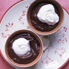 Chocolate Pudding with Whipped Cream