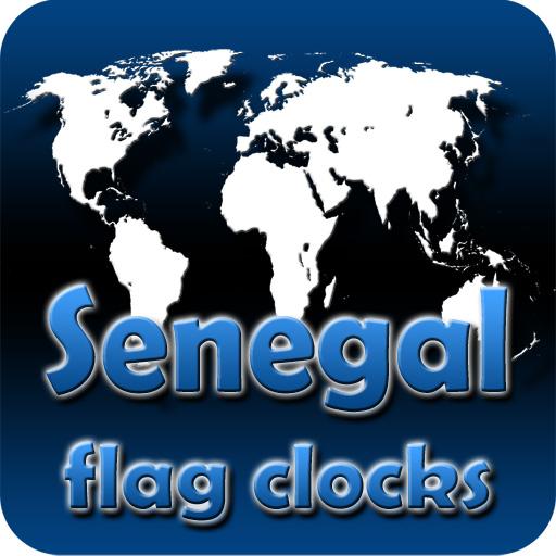 Senegal flag clocks LOGO-APP點子