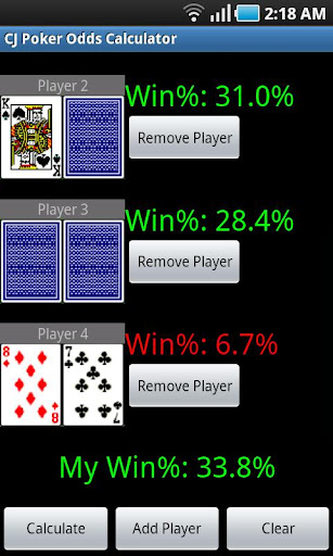 【免費紙牌App】CJ Poker Odds Calculator-APP點子
