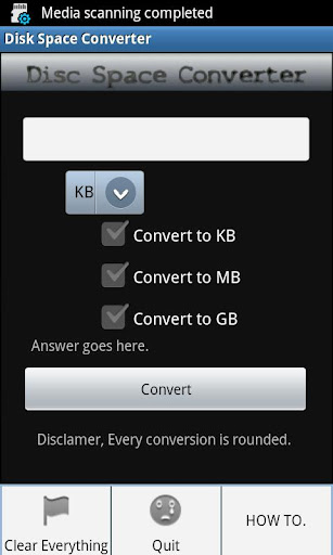 Disc Space Converter