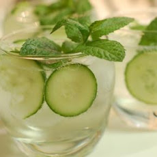 Cucumber, Mint, and Basil Soda