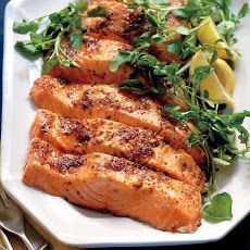 Salmon with Brown Sugar and Mustard Glaze