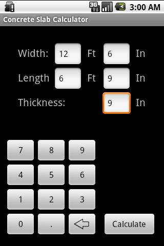 Concrete Slab Calculator