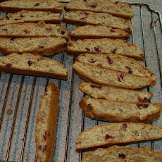 Cranberry Biscotti With Chocolate