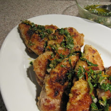 Crisp Pork Cutlets with Citrus Salsa Verde