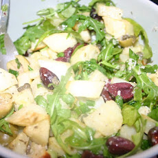 Roasted Potato Salad with Wilted Arugula and Parmesan