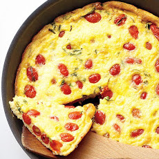 Tomato, Scallion, and Cheddar Frittata