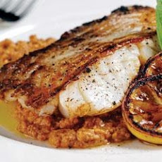 Grilled Cod With Romesco Sauce