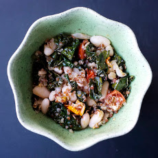 Spicy Kale, Tomatoes, Quinoa & Cannellini Beans