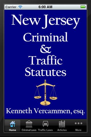 NJ Criminal Traffic Statutes
