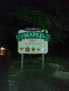Maple Sign Post