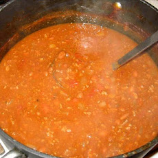 Fast Family Chili No. 8, Spaghetti Optional