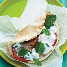 Chicken Koftas with Cucumbers and Yogurt