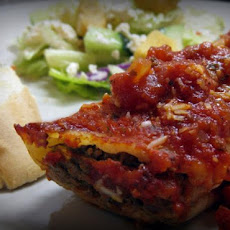 Meaty Stuffed Manicotti