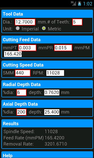 Speed Feed Calculator