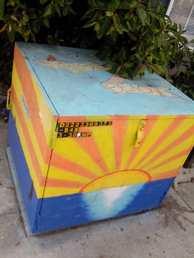 Sunset Utility Box