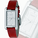 Reloj Dkny Rojo De Piel Ny4389 Square Analogo