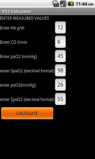VO2 Calculator mmHg version
