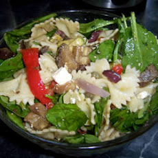Greek Pasta Salad with Roasted Vegetables and Feta