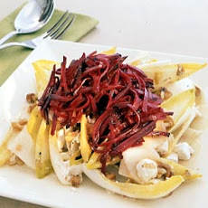 Pickled Beet and Endive Salad with Goat Cheese and Walnuts