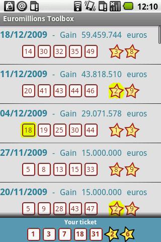 Euromillions Toolbox