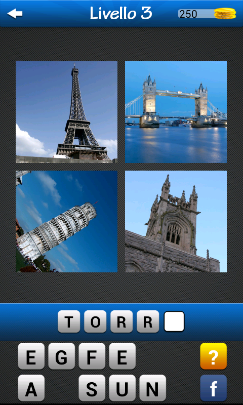 Android application Guess the word ~ 4 pics 1 word screenshort