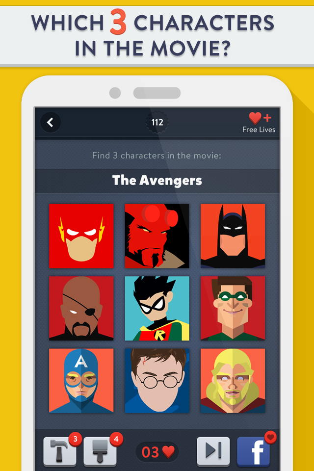 Android application Movie Trio Quiz - Picture Game screenshort