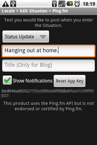 Locale Ping.fm Plug-In Pro