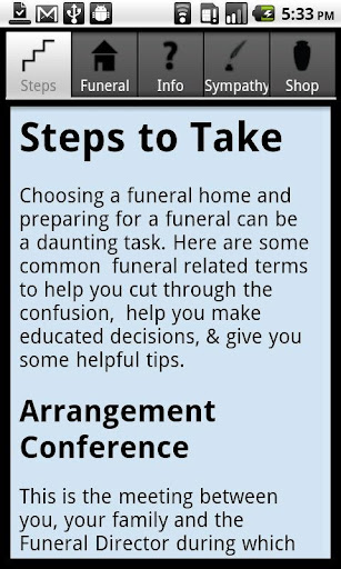 Funeral Advice