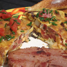 Potato and Cheese Omelette