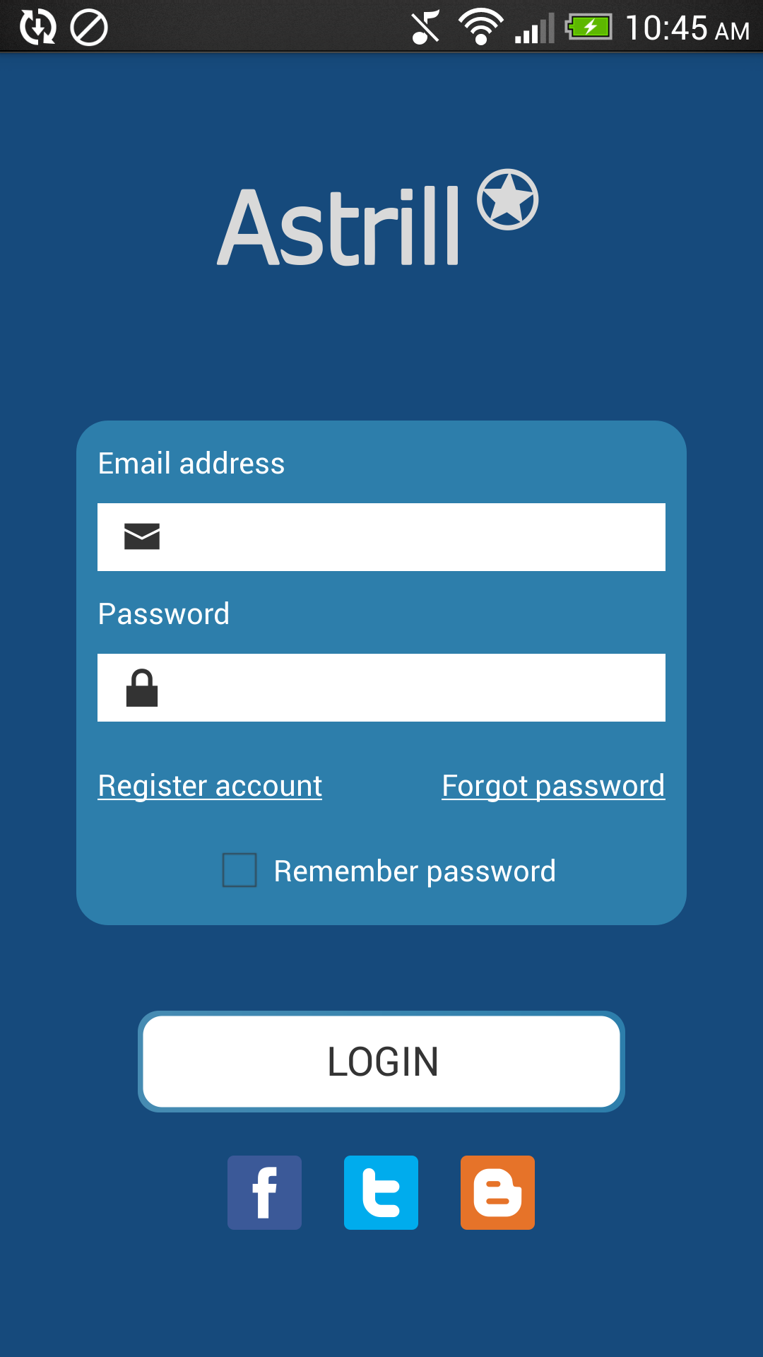 Android application Astrill VPN screenshort