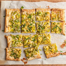 Smoked Gouda and Leek Tart