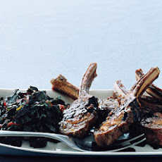Rosemary Lamb Chops with Swiss Chard and Balsamic Syrup