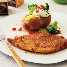 Whole Wheat-Crusted Chicken Breast Cutlets