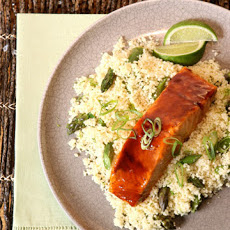 Hoisin-Lime Salmon with Asparagus Couscous