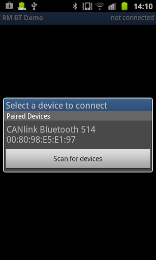 RM Bluetooth Demo