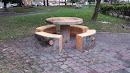 Wooden Chair and Table